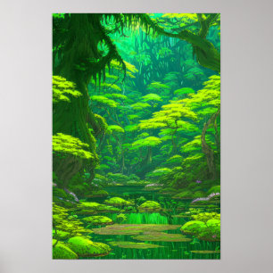Emerald Marshland Poster