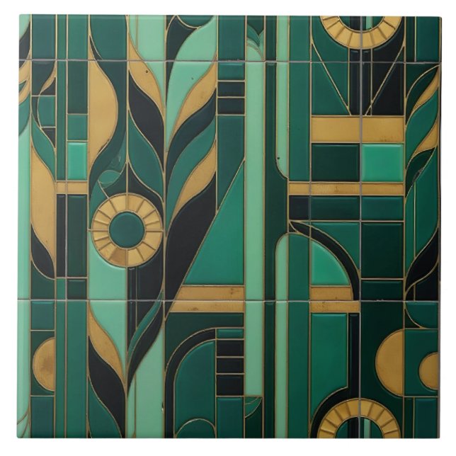 Emerald Metropolis Fliese (Vorderseite)