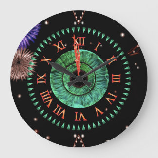 Emerald Midnight Clock Große Wanduhr