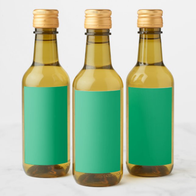 Emerald Mini Wine Bottle Labels - individuell anpa Weinetikett (Flaschen)