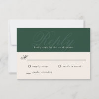 Emerald Modern Elegant Minimal Monogram UAWG