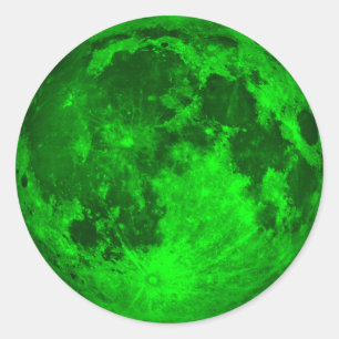 Emerald Moon Runder Aufkleber