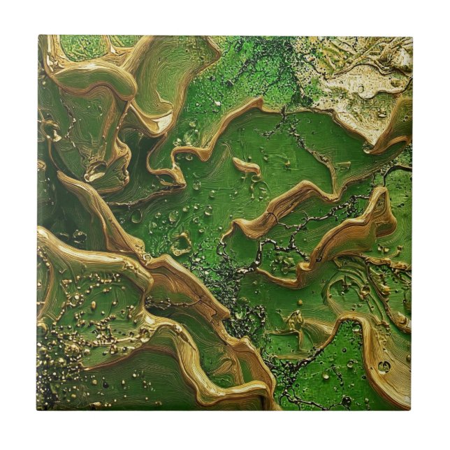 Emerald Motion Fliese (Vorderseite)