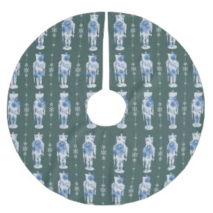 Emerald Nutcracker Tree Skirt Polyester Weihnachtsbaumdecke