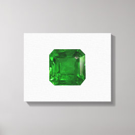 Emerald Octagon-cut Leinwanddruck
