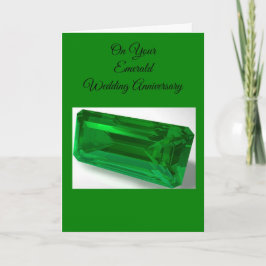 Emerald Personalisiert 55. Hochzeitstag Karte