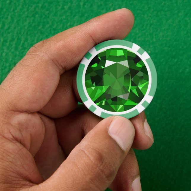 Emerald Pokerchips (Hand)