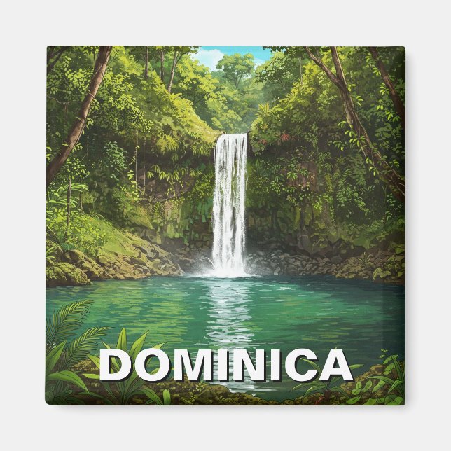 Emerald Pool Dominica Magnet (Vorne)