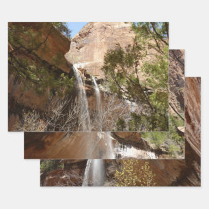 Emerald Pool Falls I aus dem Zion National Park Geschenkpapier Set