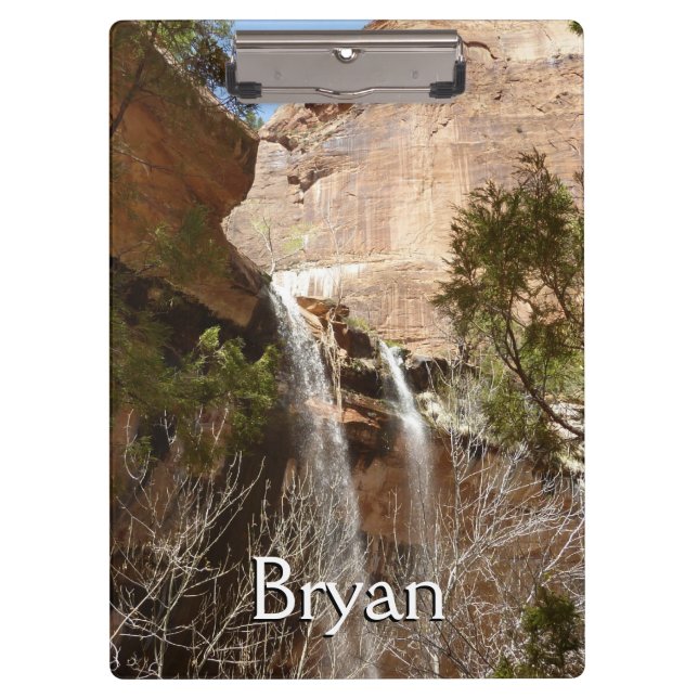 Emerald Pool Falls I aus dem Zion National Park Klemmbrett (Vorderseite)