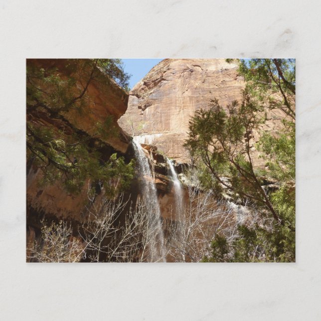 Emerald Pool Falls I aus dem Zion National Park Postkarte (Vorderseite)