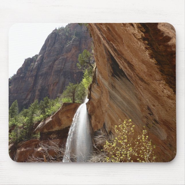 Emerald Pool Falls III von Zion National Park Mousepad (Vorne)