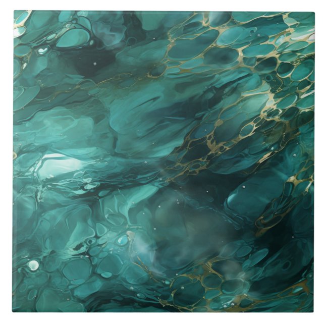 Emerald River, Hyper Realistic, Nahtlos Fliese (Vorderseite)