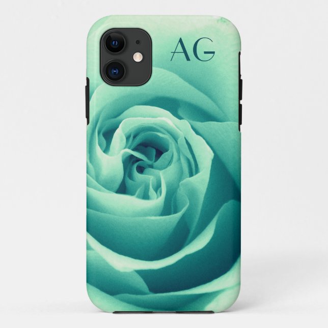 Emerald Rose iPhone Case (Rückseite)