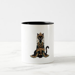 Emerald Royal Cat Empress Tote Bag Zweifarbige Tasse