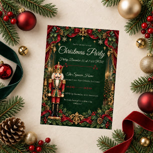 Emerald Royal Nussknacker-Weihnachtsfeier Einladung