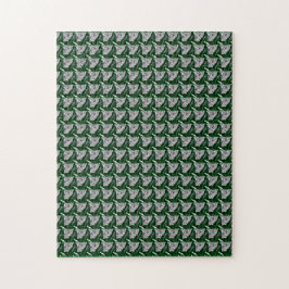 Emerald Ruby Diamond Gemstone Art Red Green Puzzle