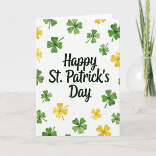 Emerald-Schrift Happy St. Patricks Karte