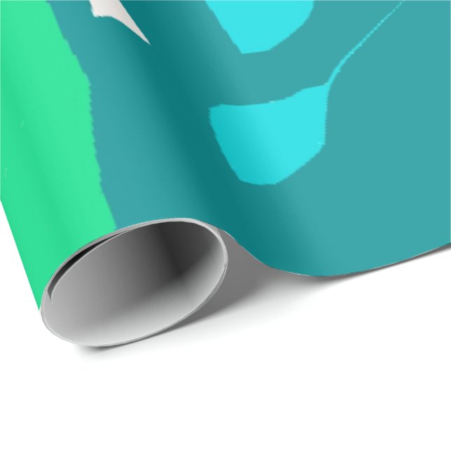 Emerald Sea Wrapping Paper Geschenkpapier (Rolleneckpunkt)