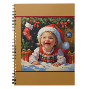 Emerald Smiple Cute Santa Notizblock