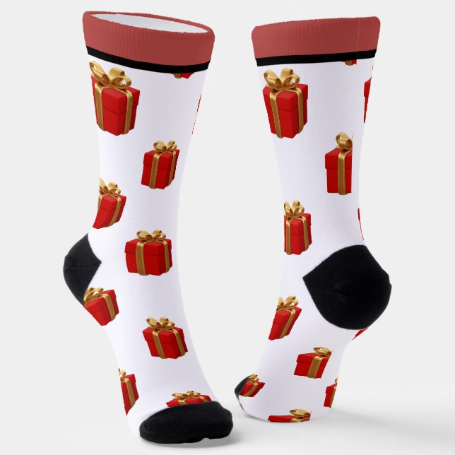 Emerald Smiple Süßer Weihnachtsmann  Socken (Gewinkelt)