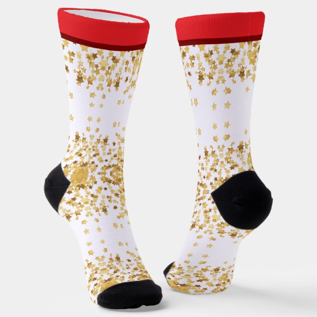 Emerald Smiple Süßer Weihnachtsmann  Socken (Gewinkelt)
