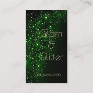 Emerald Sparkle Business Card 2 Visitenkarte