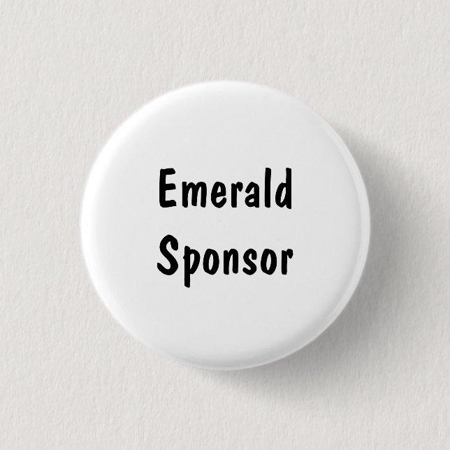 Emerald Sponsor Button (Vorderseite)