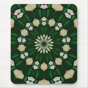 Emerald und Ivory Radial Mousepad