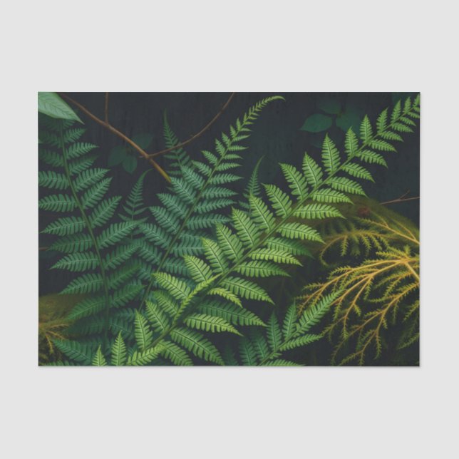 Emerald-Wald Luxus-Moos Botanica Seidenpapier (Vorderseite)