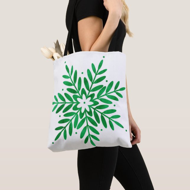 Emerald Watercolor Snowflake (Von Nahem)