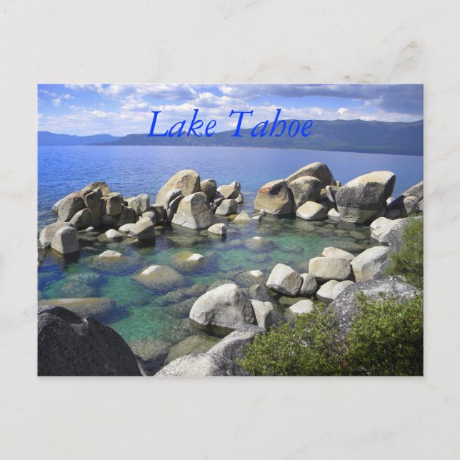 Emerald Waters Lake Tahoe Postcard Postkarte (Vorderseite)