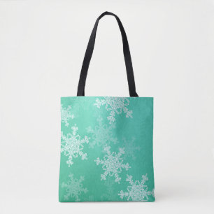 Emerald White Snowflakes Minimalistisch Weihnachte