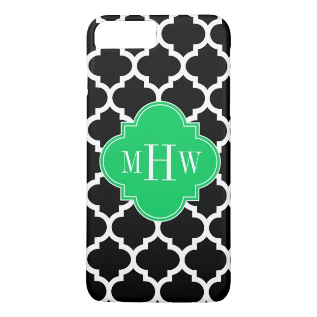Emerald Whmarokkanisch #5 Navy Name Monogram Case-Mate iPhone Hülle (Rückseite)