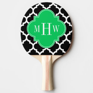 Emerald Whmarokkanisch #5 Navy Name Monogram Tischtennis Schläger