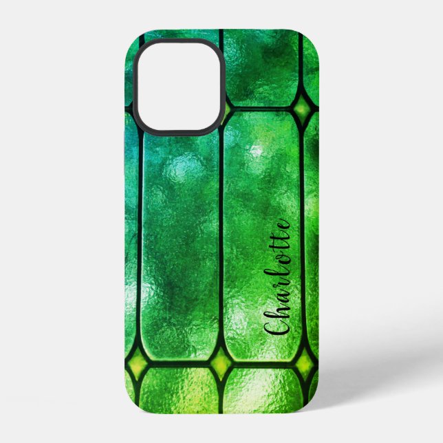 Emerald Window Personalisierte iPhone 12 Hülle (Rückseite)