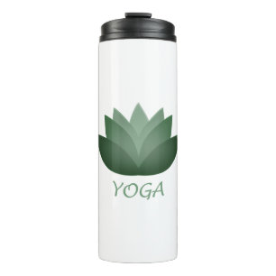 Emerald Yoga Lotus Blume Thermosbecher