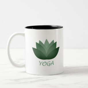 Emerald Yoga Lotus Blume Zweifarbige Tasse