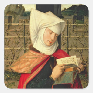 Emerency, die Mutter von St Anne, Platte vom e Quadratischer Aufkleber