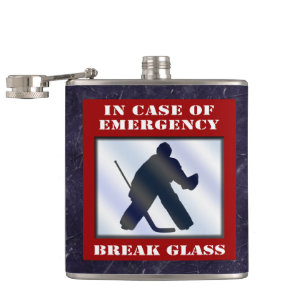 Emergency Hockey Goalie Hip Flask Flachmann