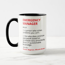 Emergency Manager Mug For Emergency Manager Gifts  Tasse