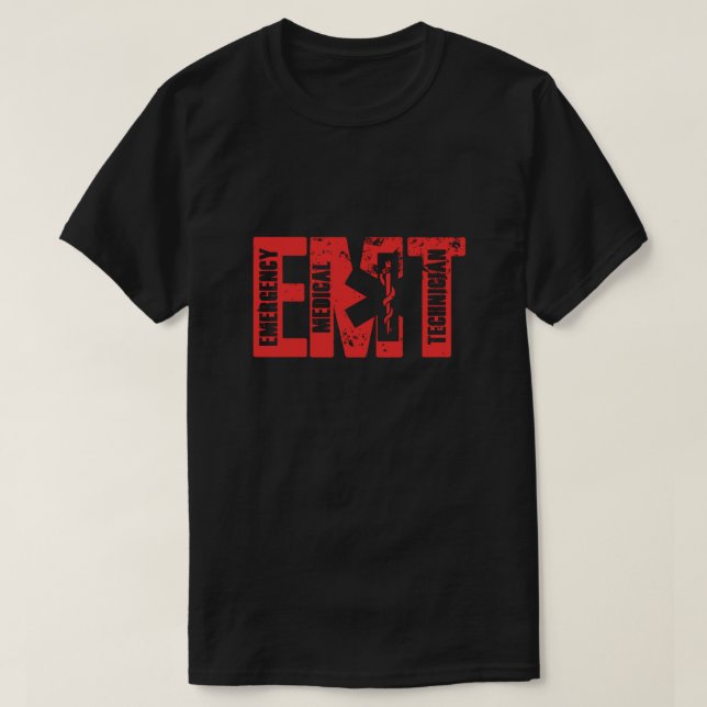Emergency Meidical Technician EMT EMS Doctor Param T-Shirt (Design vorne)