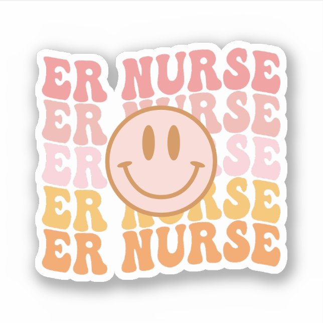Emergency Nurse ER Nurse Appreciation Gift Aufkleber (Vorderseite)