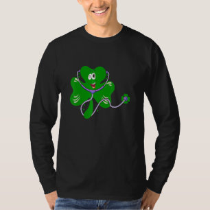 Emergency Nurse Squad Pflege St Patrick Day Gnome T-Shirt