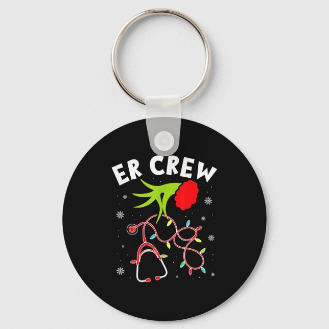 Emergency Room Christmas Er Crew Nurse Xmas Holida Schlüsselanhänger (Vorderseite)