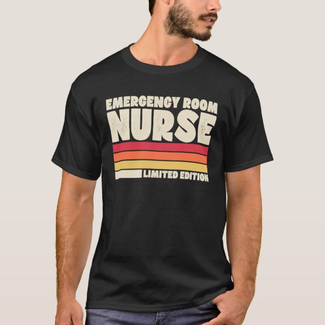 Emergency Room Nurse  Retro Vintage Style T-Shirt (Vorderseite)