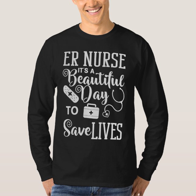 Emergency Room Technician ER Nurse Hospital Depart T-Shirt (Vorderseite)