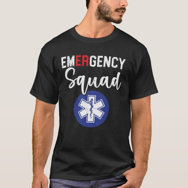 Emergency Squad Healthcare Worker EMT Paramedic T-Shirt (Vorderseite)