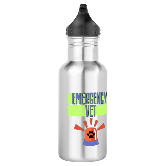 Emergency Vet – Veterinary Emergency Design Edelstahlflasche (Rechts)