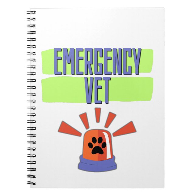 Emergency Vet – Veterinary Emergency Design Notizblock (Vorderseite)
